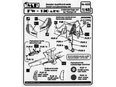Fw 190 Undercarriage Set - zdjęcie 3
