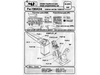 Fw 190 A3/A4 Interior Set - zdjęcie 3