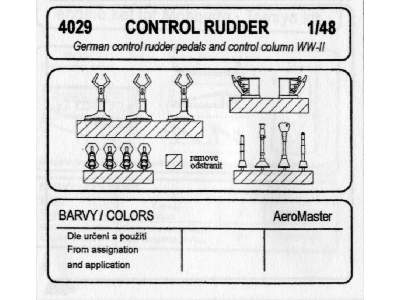 German rudder pedals and control column WW II - zdjęcie 2