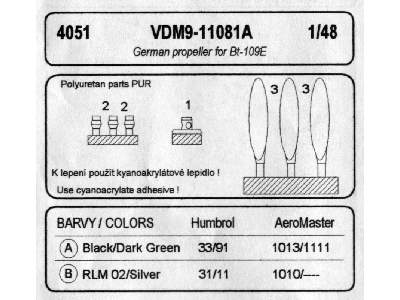 VDM for Bf-109E - zdjęcie 2