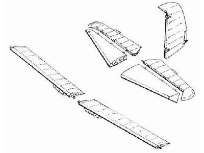 Bf-109E Control surfaces - zdjęcie 1