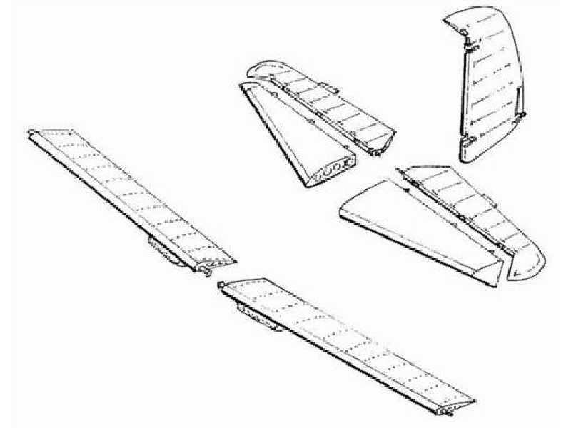 Bf-109E Control surfaces - zdjęcie 1 Bf-109E Control surfaces - zdjęcie 1