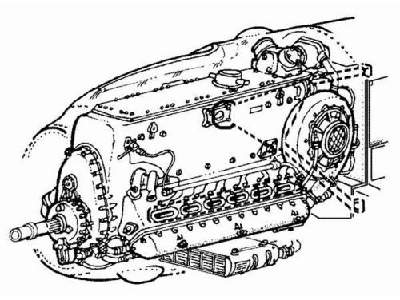 Bf-109E Engine Set - zdjęcie 1