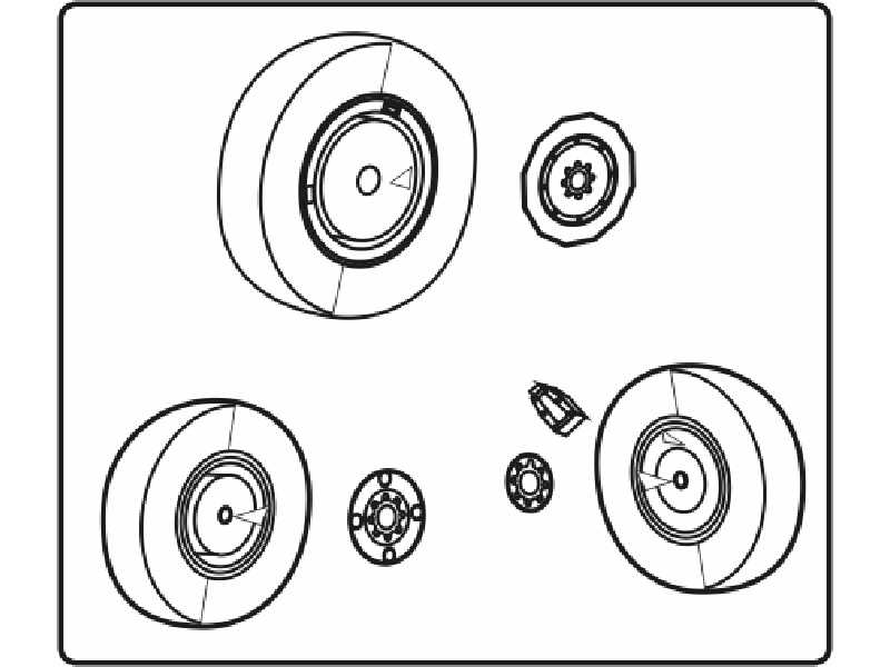 MiG-21 PF/MF/bis Wheel Set - zdjęcie 1