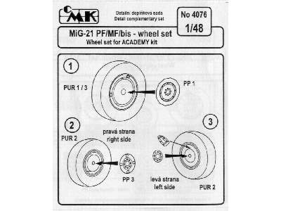 MiG-21 PF/MF/bis Wheel Set - zdjęcie 2