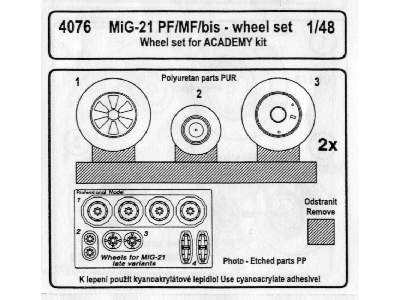 MiG-21 PF/MF/bis Wheel Set - zdjęcie 3