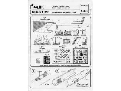 MiG-21 PF/MF Detail Set - zdjęcie 2