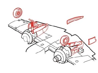 Hs 129B Undercarriage Set - zdjęcie 1