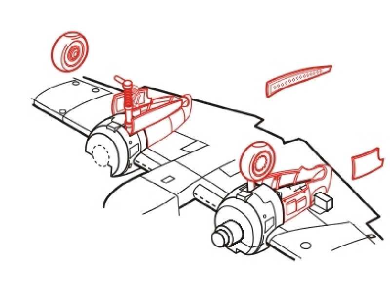 Hs 129B Undercarriage Set - zdjęcie 1 Hs 129B Undercarriage Set - zdjęcie 1