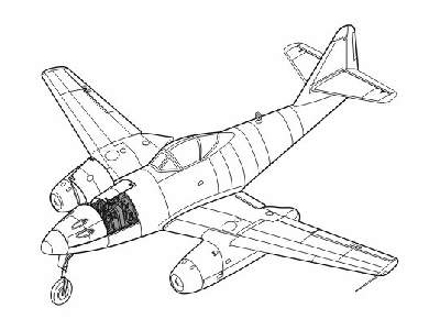 Me 262A-1a/V056 FuG 226, 216 fighter - zdjęcie 1