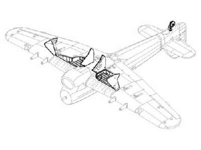 Hawker Typhoon Mk.I Undercarriage Set - zdjęcie 1