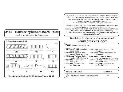 Hawker Typhoon Mk.I Control surfaces - zdjęcie 2