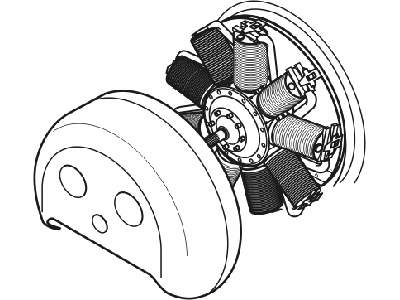 Fokker E.V-engine set - zdjęcie 1