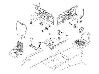 Lavockin La-7 - interior set for Eduard/Gavia - zdjęcie 1