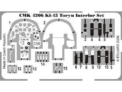 Ki - 45 Toryu - Interior set for Hasegawa - zdjęcie 2