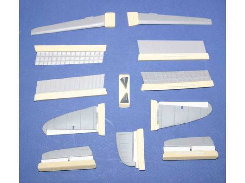 Ki - 45 Toryu - Control surfaces set for Hasegawa - zdjęcie 1