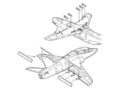 Hawk T.Mk.I - Landing flaps set for Italeri kit - zdjęcie 1