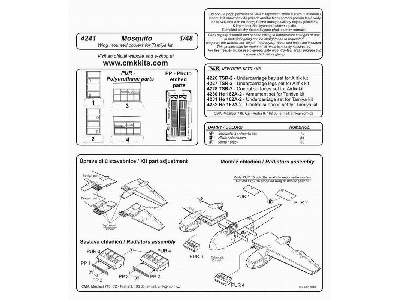 Mosquito  Wing mounted coolers 1/48 for Tamiya kit - zdjęcie 2