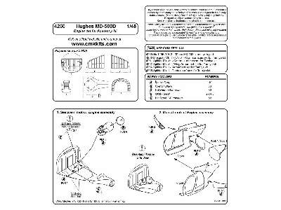 Hughes MD-500D   Engine set for Academy kit - zdjęcie 2