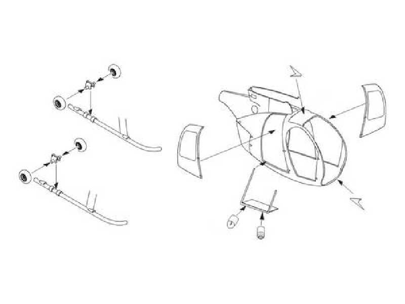 Hughes MD-500D   Exterior set for Academy kit - zdjęcie 1