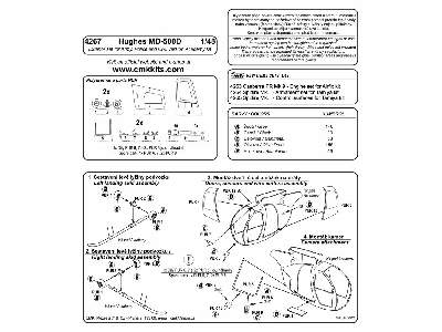 Hughes MD-500D   Exterior set for Academy kit - zdjęcie 2