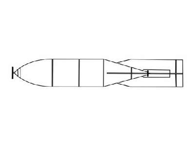 WW II Soviet Bombs FAB 250,  250kg 1/48 (4 pcs) - zdjęcie 1