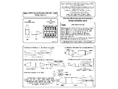 WW II Soviet Bombs FAB 250,  250kg 1/48 (4 pcs) - zdjęcie 2