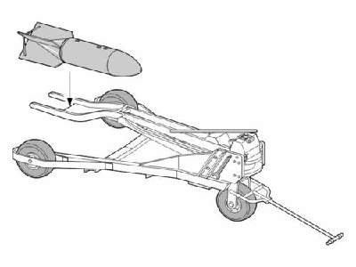 Bomb trolley for Ju 87 and Fw 190 - zdjęcie 1