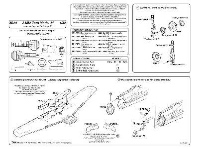 A6M2 model 21 Zero - undercarriage set for Tamiya - zdjęcie 2
