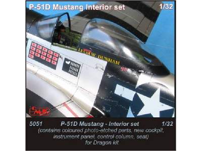 P-51D Mustang  Interior set 1/32 for Dragon kit - zdjęcie 1