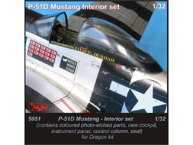 P-51D Mustang Interior set 1/32 for Dragon kit - zdjęcie 1 P-51D Mustang Interior set 1/32 for Dragon kit - zdjęcie 1