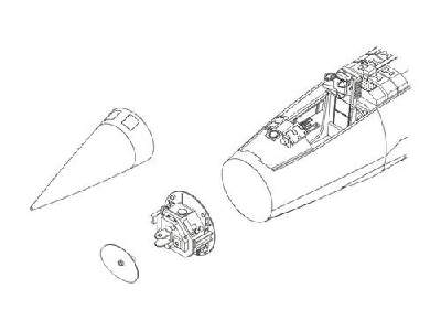 F-104G Starfighter  Radome set 1/32 for Hasegawa - zdjęcie 1