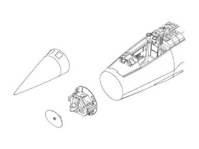 F-104G Starfighter Radome set 1/32 for Hasegawa - zdjęcie 1 F-104G Starfighter Radome set 1/32 for Hasegawa - zdjęcie 1