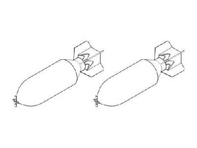 WW II US General Purpose M44 HE Bombs 1000 lb (2 pcs) - zdjęcie 1