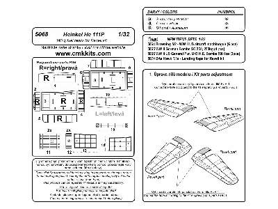 Heinkel He 111P  Wing fuel tanks 1/32 for Revell kit - zdjęcie 2