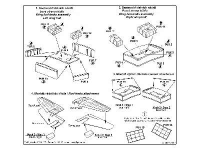 Heinkel He 111P  Wing fuel tanks 1/32 for Revell kit - zdjęcie 3