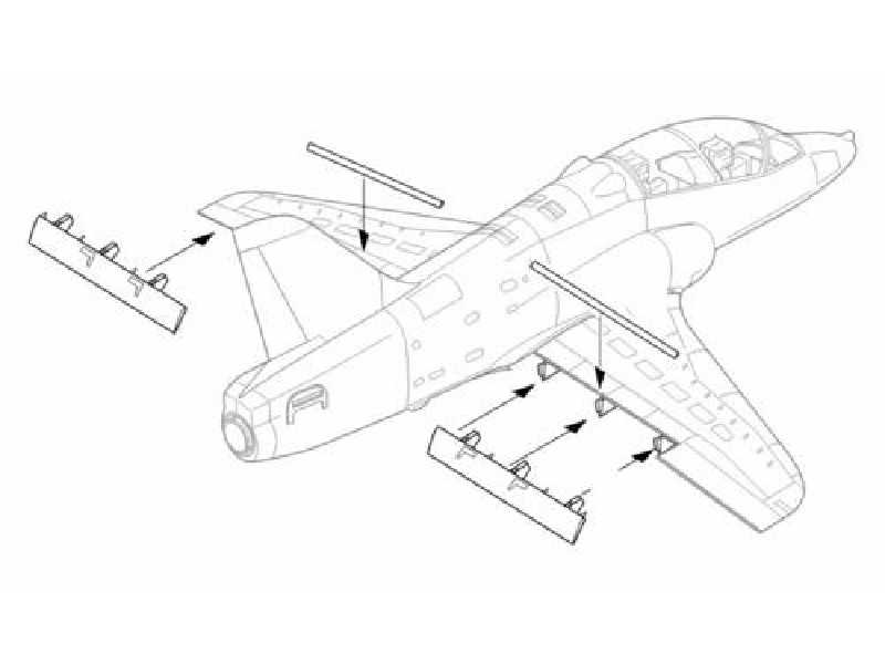 BAe Hawk T.1a  Landing flaps 1/32 for Revell kit - zdjęcie 1