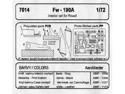 Fw 190A Interior Set - zdjęcie 2