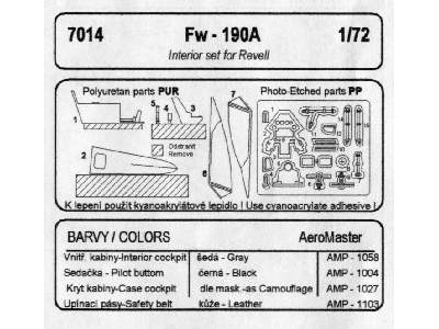 Fw 190A Interior Set - zdjęcie 2