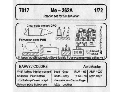 Me 262A Interior Set - zdjęcie 2