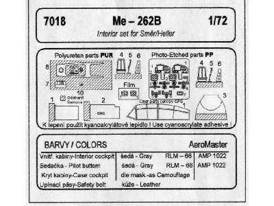 Me 262B Interior Set - zdjęcie 2