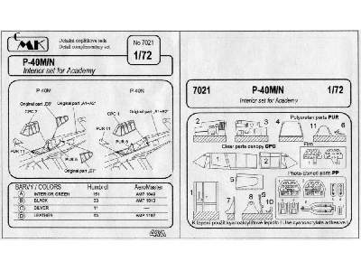 P-40M/N Interior Set - zdjęcie 2