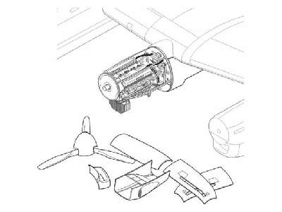 Lancaster Mk.I/II - Engine Set - zdjęcie 1