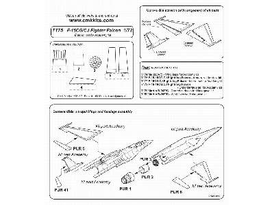 F-16CG/CJ Fightning Falcon Exterior set for Academy kit - zdjęcie 2