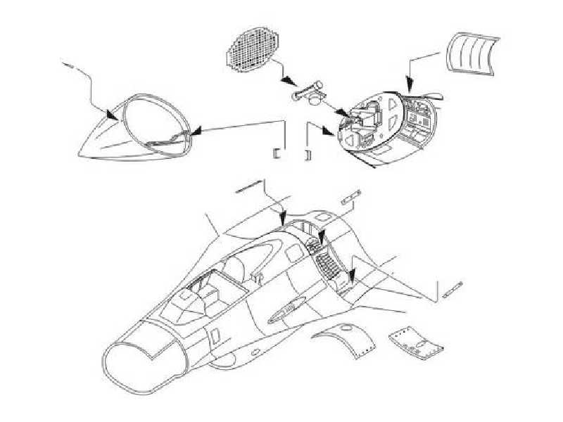 F-16CG/CJ Fightning Falcon Armament set for Academy kit - zdjęcie 1