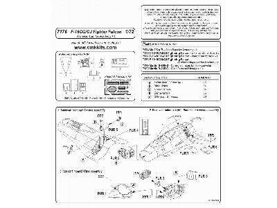 F-16CG/CJ Fightning Falcon Armament set for Academy kit - zdjęcie 2