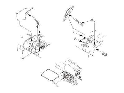 TSR  2  Speed brakes and avionics bay 1/72 for Airfix kit - zdjęcie 1