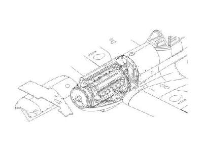 Spitfire Mk. IX  Engine set 1/72 for Airfix - zdjęcie 1