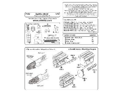 Spitfire Mk. IX  Engine set 1/72 for Airfix - zdjęcie 2