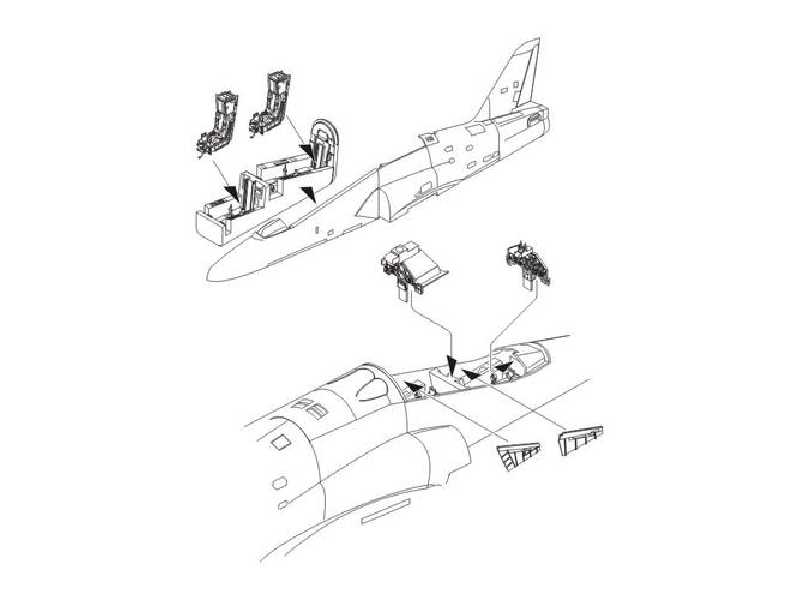 BAe Hawk 100 series  interior set 1/72 for Airfix kit - zdjęcie 1